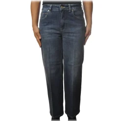 Dondup - Five Pocket Jeans Avenue Model - Dark Denim - Trousers - Luxury Exclusive Collection - Avvenice^ Trousers