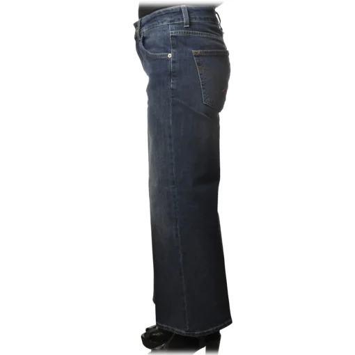 Dondup - Five Pocket Jeans Avenue Model - Dark Denim - Trousers - Luxury Exclusive Collection - Avvenice^ Trousers