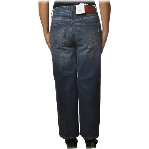 Dondup - Five Pocket Jeans Avenue Model - Dark Denim - Trousers - Luxury Exclusive Collection - Avvenice^ Trousers