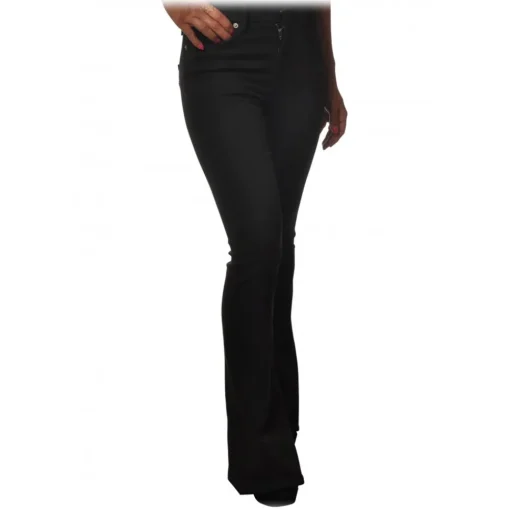 Dondup - High Waist Flared Jeans - Black - Trousers - Luxury Exclusive Collection - Avvenice^ Trousers