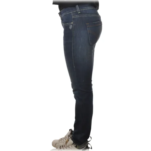 Dondup - High-Waisted Jeans Model Monroe - Dark Blue - Trousers - Luxury Exclusive Collection - Avvenice^ Trousers