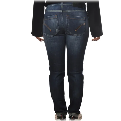 Dondup - High-Waisted Jeans Model Monroe - Dark Blue - Trousers - Luxury Exclusive Collection - Avvenice^ Trousers