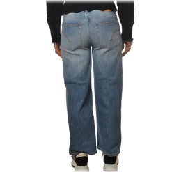 Dondup - High-Waisted Jeans Model Avenue - Blue Denim - Trousers - Luxury Exclusive Collection - Avvenice^ Trousers