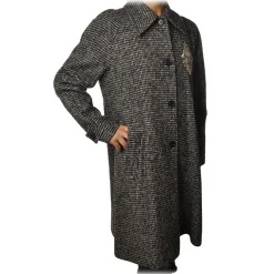 Dondup - Houndstooth Patterned Coat - Black/Grey - Jacket - Luxury Exclusive Collection - Avvenice^ Jackets