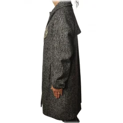 Dondup - Houndstooth Patterned Coat - Black/Grey - Jacket - Luxury Exclusive Collection - Avvenice^ Jackets