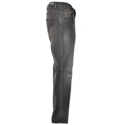 Dondup - Jeans Straight Leg with Stitched Tears - Gray - Trousers - Luxury Exclusive Collection - Avvenice