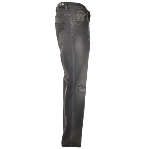 Dondup - Jeans Straight Leg with Stitched Tears - Gray - Trousers - Luxury Exclusive Collection - Avvenice