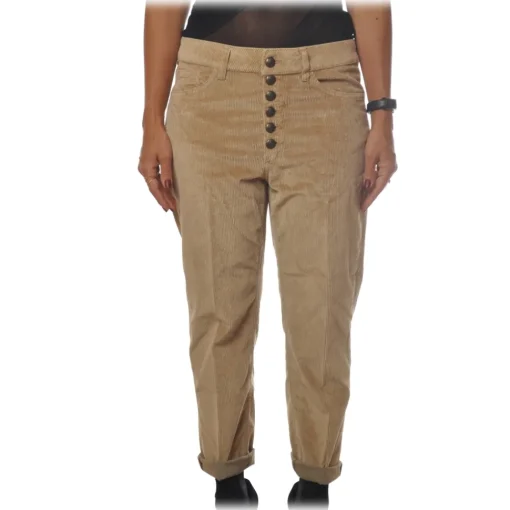 Dondup - Koons Trousers with Five Pockets - Sand - Trousers - Luxury Exclusive Collection - Avvenice