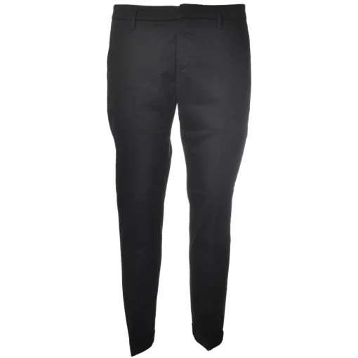 Dondup - Lightweight Cotton Trousers - Black - Trousers - Luxury Exclusive Collection - Avvenice^ Trousers