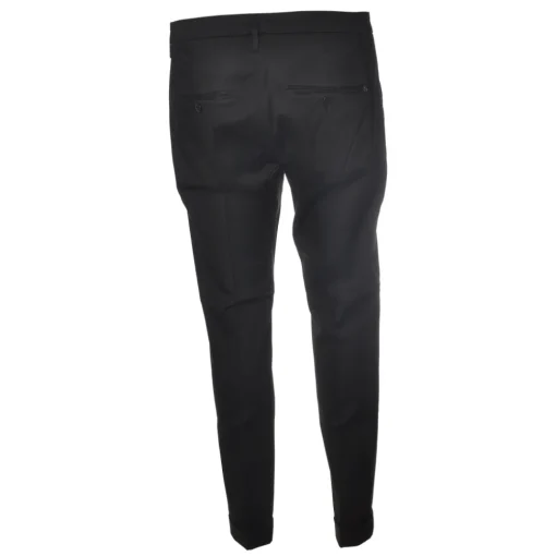 Dondup - Lightweight Cotton Trousers - Black - Trousers - Luxury Exclusive Collection - Avvenice^ Trousers