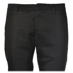 Dondup - Lightweight Cotton Trousers - Black - Trousers - Luxury Exclusive Collection - Avvenice^ Trousers