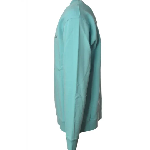 Dondup - Long-Sleeved Crewneck with Logo - Blue Tiffany - Sweatshirt - Luxury Exclusive Collection - Avvenice^ Sweatshirts