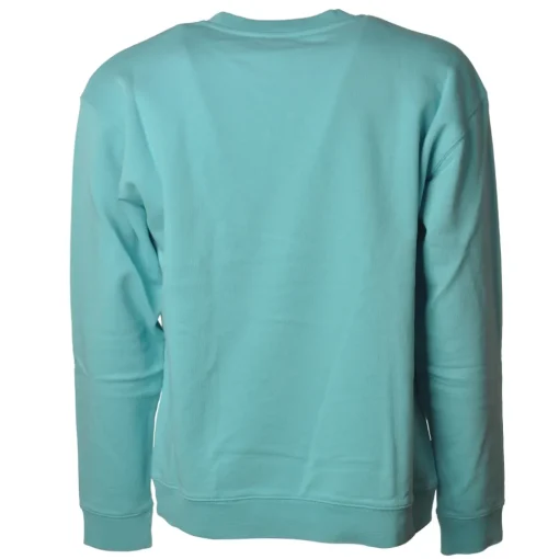 Dondup - Long-Sleeved Crewneck with Logo - Blue Tiffany - Sweatshirt - Luxury Exclusive Collection - Avvenice^ Sweatshirts
