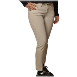 Dondup - Low-Waisted Jeans Model Rose - White - Trousers - Luxury Exclusive Collection - Avvenice^ Trousers