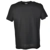 Dondup - Short-Sleeved T-shirt with Metal Logo on One Side - Black - T-shirt - Luxury Exclusive Collection - Avvenice^ T-shirt