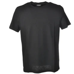 Dondup - Short-Sleeved T-shirt with Metal Logo on One Side - Black - T-shirt - Luxury Exclusive Collection - Avvenice^ T-shirt