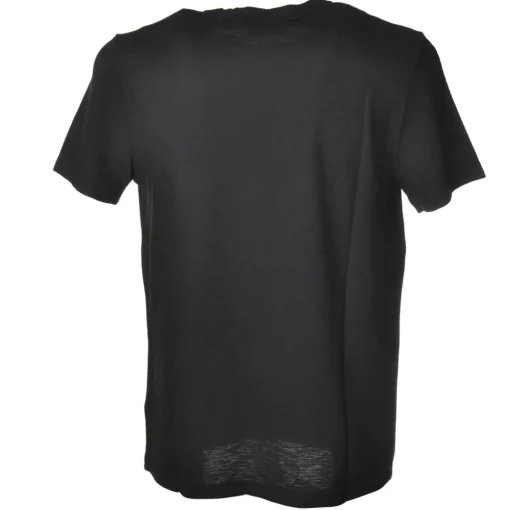 Dondup - Short-Sleeved T-shirt with Metal Logo on One Side - Black - T-shirt - Luxury Exclusive Collection - Avvenice^ T-shirt