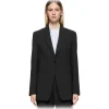 Dondup - Single Breasted One Button Blazer - Black - Jacket - Luxury Exclusive Collection - Avvenice