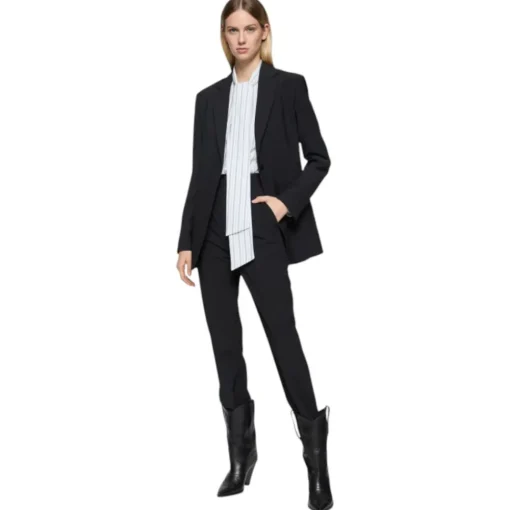 Dondup - Single Breasted One Button Blazer - Black - Jacket - Luxury Exclusive Collection - Avvenice