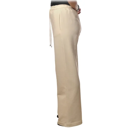 Dondup - Sporty Model Made of Fleece Cotton - Cream - Trousers - Luxury Exclusive Collection - Avvenice