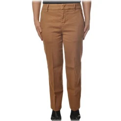 Dondup - Straight Leg Trousers with Strap - Beige - Trousers - Luxury Exclusive Collection - Avvenice^ Trousers