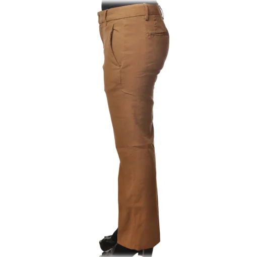 Dondup - Straight Leg Trousers with Strap - Beige - Trousers - Luxury Exclusive Collection - Avvenice^ Trousers