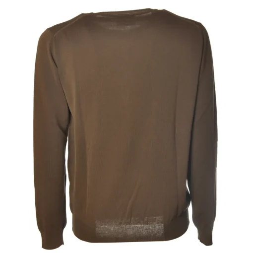 Dondup - Sweater in Faded Effect Cotton - Brown - Knitwear - Luxury Exclusive Collection - Avvenice