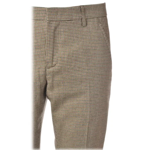 Dondup - Trousers Gaubert Model in Piedepull Pattern - Beige - Trousers - Luxury Exclusive Collection - Avvenice^ Trousers
