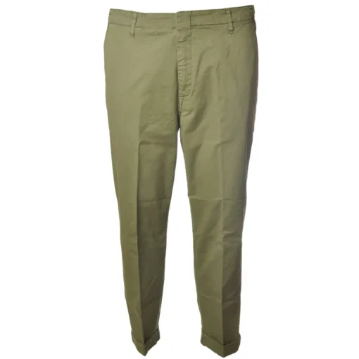 Dondup - Trousers in Faded Cotton - Green - Trousers - Luxury Exclusive Collection - Avvenice^ Trousers