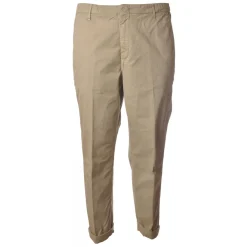 Dondup - Trousers in Faded Cotton - Beige - Trousers - Luxury Exclusive Collection - Avvenice