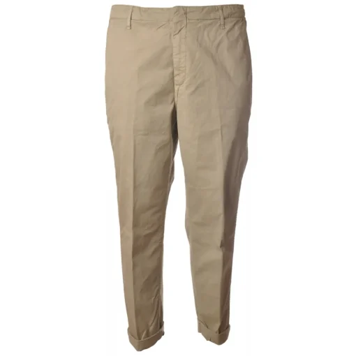 Dondup - Trousers in Faded Cotton - Beige - Trousers - Luxury Exclusive Collection - Avvenice
