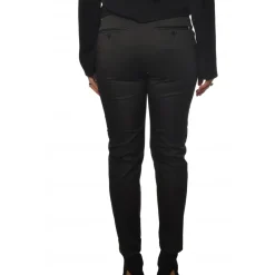 Dondup - Trousers Model Erin in Light Cotton - Black - Trousers - Luxury Exclusive Collection - Avvenice