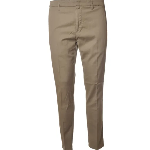 Dondup - Trousers with Tapered Leg and Welt Pockets - Sand - Trousers - Luxury Exclusive Collection - Avvenice