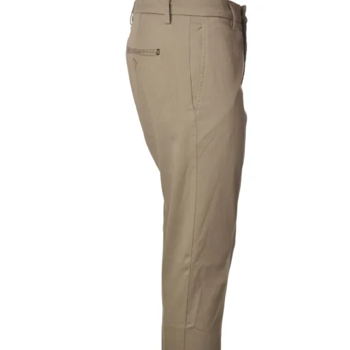 Dondup - Trousers with Tapered Leg and Welt Pockets - Sand - Trousers - Luxury Exclusive Collection - Avvenice