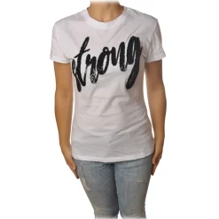 Dondup - T-shirt with Strong Writing - White - T-shirt - Luxury Exclusive Collection - Avvenice^ T-shirt