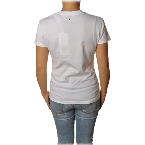 Dondup - T-shirt with Strong Writing - White - T-shirt - Luxury Exclusive Collection - Avvenice^ T-shirt