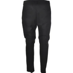 Dondup - Tyler Trousers with Welt Pockets on The Back - Black - Trousers - Luxury Exclusive Collection - Avvenice^ Trousers