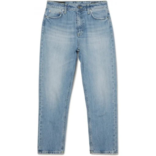 Dondup - Unwashed Canvas Cropped Jeans - Blue - Trousers - Luxury Exclusive Collection - Avvenice^ Trousers