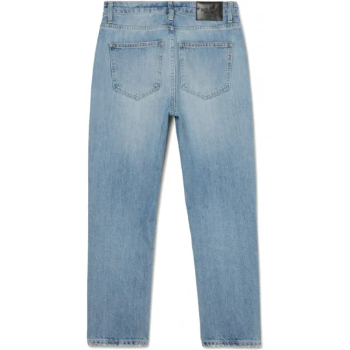 Dondup - Unwashed Canvas Cropped Jeans - Blue - Trousers - Luxury Exclusive Collection - Avvenice^ Trousers
