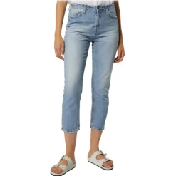 Dondup - Unwashed Canvas Cropped Jeans - Blue - Trousers - Luxury Exclusive Collection - Avvenice^ Trousers