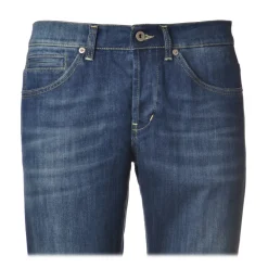 Dondup - Washed Tapered Leg Jeans - Blue Jeans - Trousers - Luxury Exclusive Collection - Avvenice