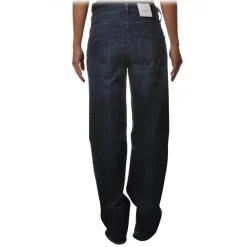 Dondup - Wide Leg Model Jeans with High Waist - Blue - Trousers - Luxury Exclusive Collection - Avvenice^ Trousers