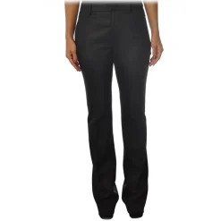 Dondup - Wide Leg Trousers Saffie Model - Black - Trousers - Luxury Exclusive Collection - Avvenice^ Trousers