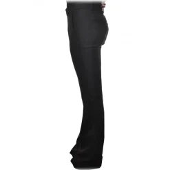 Dondup - Wide Leg Trousers Saffie Model - Black - Trousers - Luxury Exclusive Collection - Avvenice^ Trousers