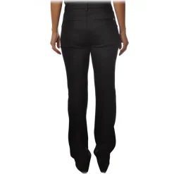 Dondup - Wide Leg Trousers Saffie Model - Black - Trousers - Luxury Exclusive Collection - Avvenice^ Trousers