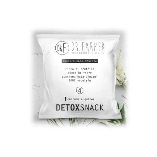 Dr. Farmer - Biodetox Snack - Curcuma and Quinoa - 6 Pieces - 100 % Organic - 100 % Italian - 100 % Vegan - Organic Snack - Avvenice^ Bread & Derivatives