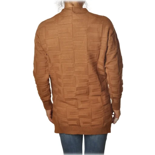 Elisabetta Franchi - Cardigan with Jewel Buttons - Mou - Pullover - Made in Italy - Luxury Exclusive Collection - Avvenice^ Knitwears