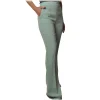 Elisabetta Franchi - High-Waisted Flare Trousers - Aquamarine - Trousers - Made in Italy - Luxury Exclusive Collection - Avvenice^ Trousers
