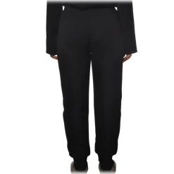 Elisabetta Franchi - High-Waisted Model - Black - Trousers - Made in Italy - Luxury Exclusive Collection - Avvenice^ Trousers
