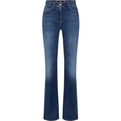 Elisabetta Franchi - Light Canvas Wide Leg Jeans - Blue - Trousers - Made in Italy - Luxury Exclusive Collection - Avvenice